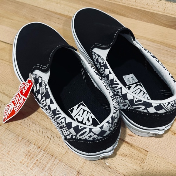 Vans Men's Classic Off the Wall Black/Asphalt Slip On Shoes - Mens 9.5 NWB - Picture 4 of 7